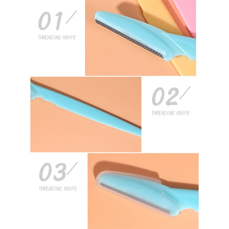6X Face Eyebrow Shaver Trimmer Dermaplaning Shaper Razor Hair Removal Tool Women - Image 4