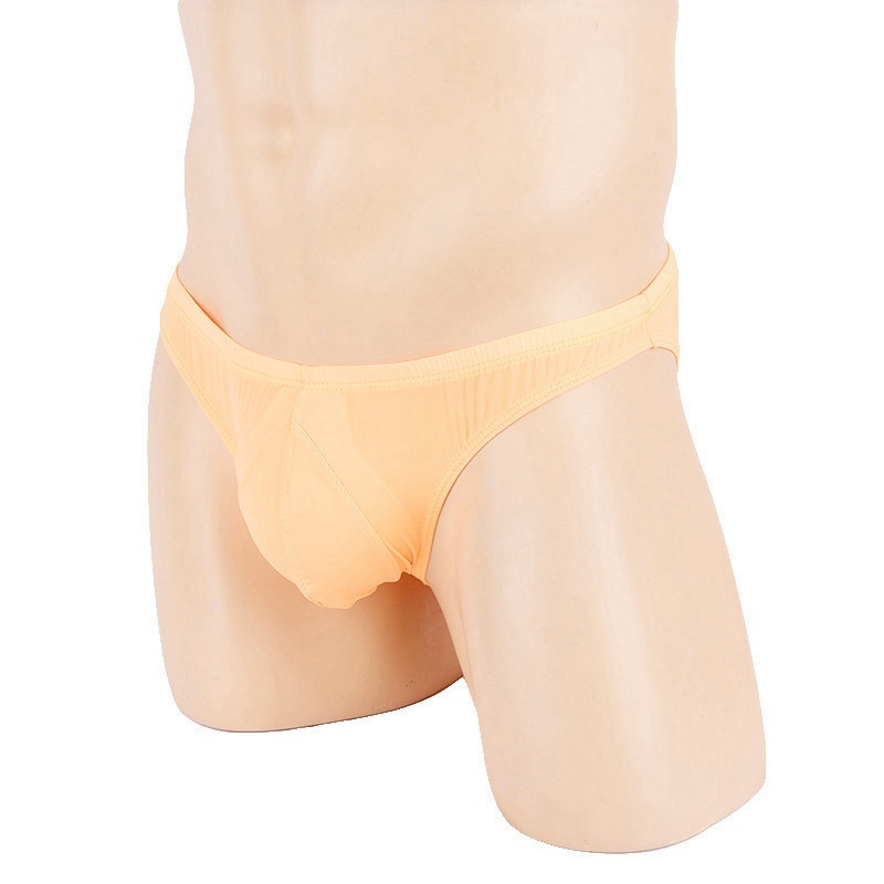 Sexy Men Ice Silk Briefs Lingerie Underwear Bulge Pouch Bikini Panties - 图片 12
