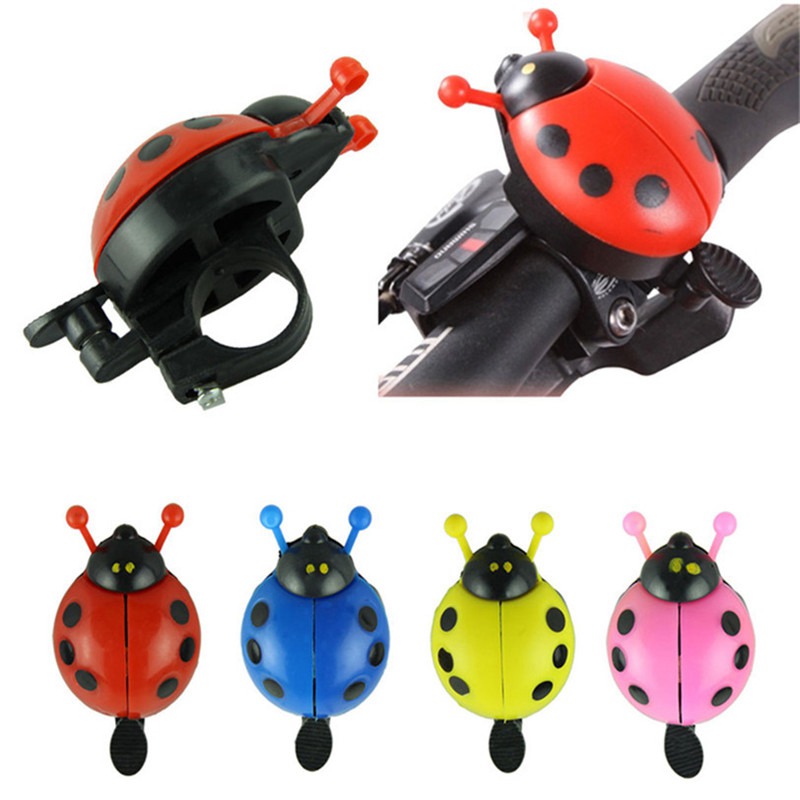 Kids Cycling Bicycle Bike Ring Bell Horn Alarm Beetle Ladybug Boys Girls Gift