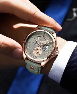 Men Watch Sport Men's Wristwatch Waterproof Luminous Leather Date Quartz Watches