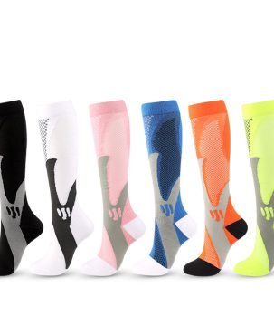Compression Socks Nylon Medical Nursing Stockings Specializes Outdoor Cycling Fast-drying Breathable Adult Sports Socks