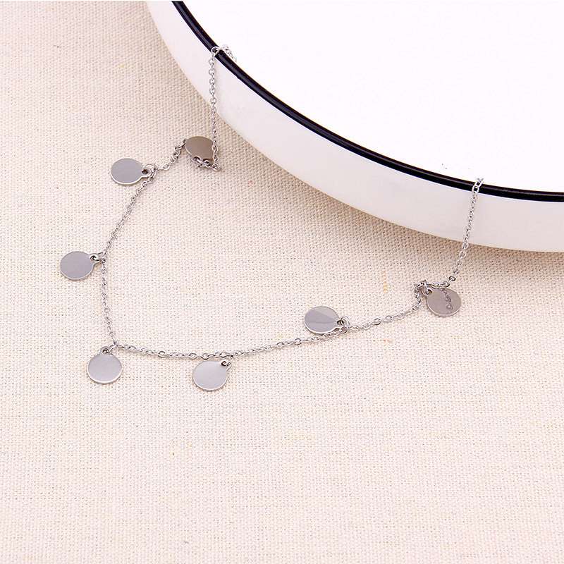 Round Tassel star gold Necklace Women Choker Necklaces Pendants jewelry gift - Image 5