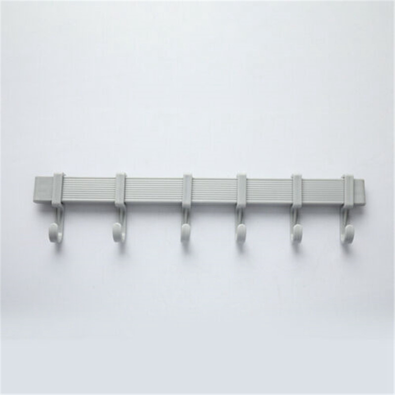 Multifunction Kitchen Storage Hook Holder 6 Hooks Wall Door Holder Hanger Rack For Spoon Scoop Bathroom Kitchen Organizer - Image 8