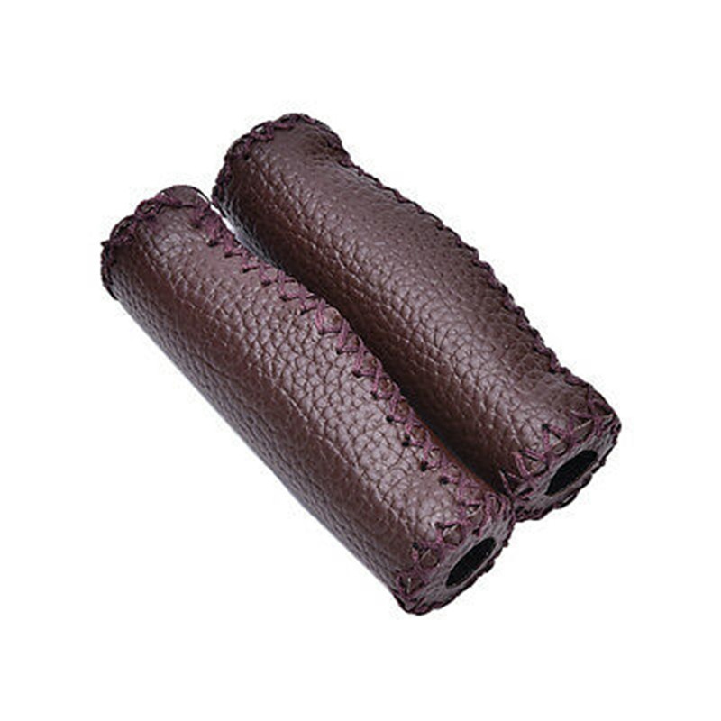 Vintage Artificial Leather Cycling Road Mountain Bike Handlebar Grip End - Image 8