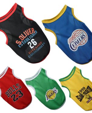 Pet Breathable Basketball Wear Summer Pet Clothing Quick Drying Clothes Fashion