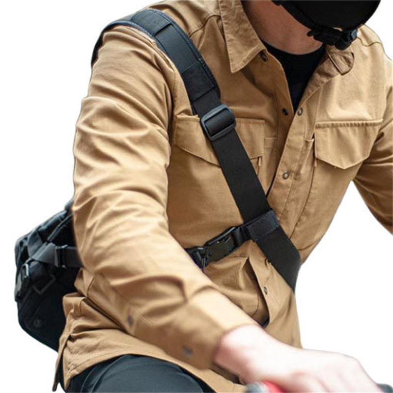 Tactical Outdoor Quick Release Stable Belt Three-Point Auxiliary Crossbody Scalable Single Magnetic Buckle Strap - Image 4