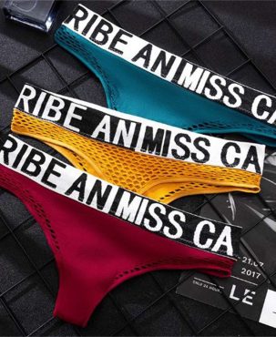 Sexy Women's Panties Sports Underwear Fashion Mesh Lingerie Hot G-String Thong