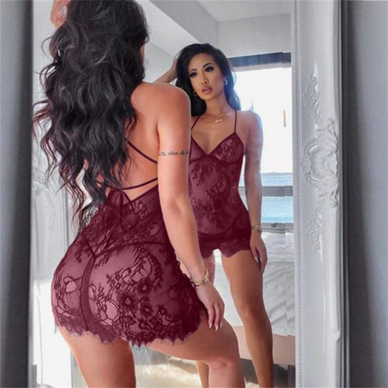Women Sexy Lingerie Lace Erotic Underwear Set Nightwear Sleepwear Gift - Image 3