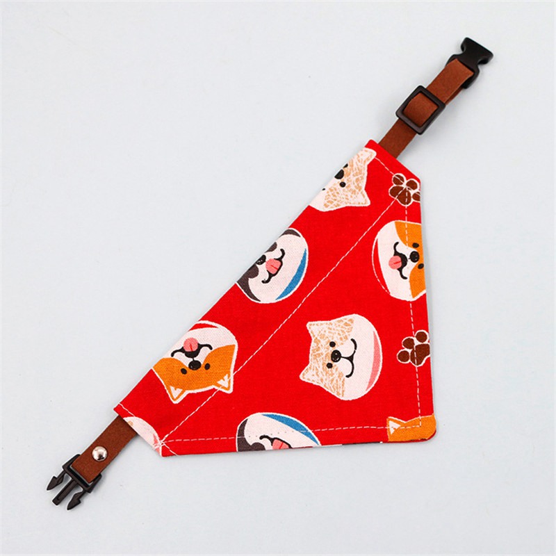 Handmade Dog Bandana Slide on Collar Neckerchief Scarf Present Pet scarf - Image 17