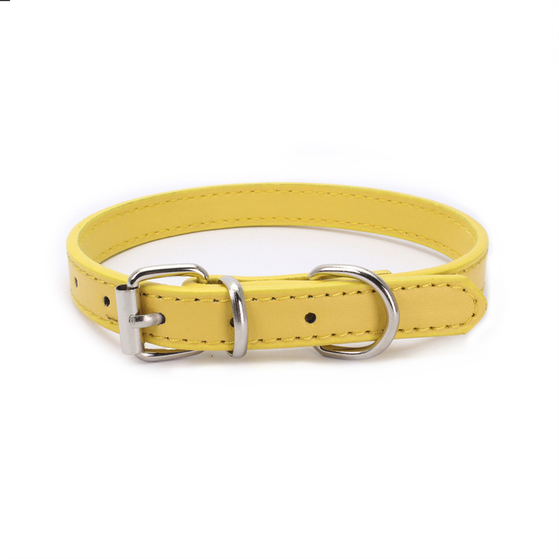 Cross-Border Solid Color Pet Collar Alloy Pipe Buckle Dog Harness Microfiber Bottom Soft and Comfortable Kitten Puppy Collar - Image 13