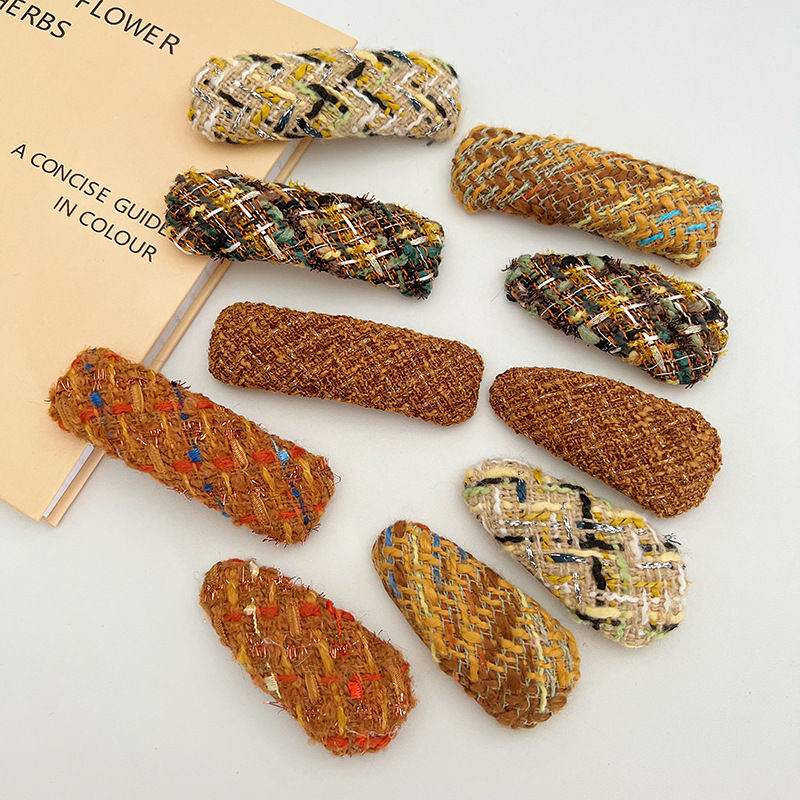 Woolen Barrettes Bb Clip Side Hairpin Solid Color Headdress Bang Clip Hair Accessories - Image 10