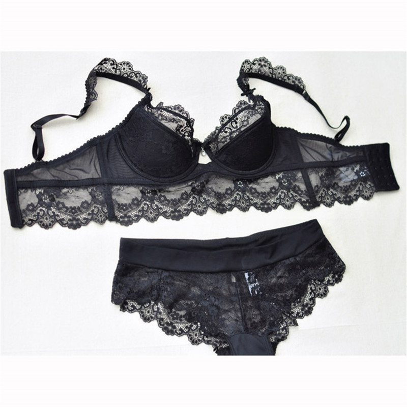 WOMEN UNDERWEAR SEXY LACE PUSH UP LINGERIE BRA SET KNICKERS BRIEFS 32-38B - 图片 14
