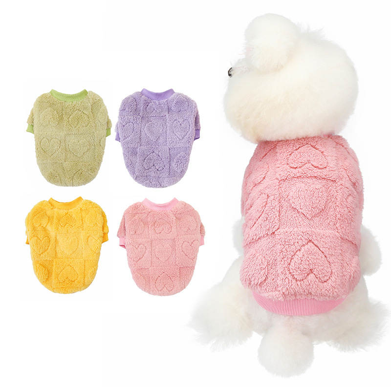 Autumn and Winter Dog Clothes Pet Clothes Super Elastic Fluffy Jacket Fashion - Image 3