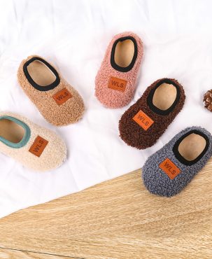 Cute Cartoon Room Socks Children Winter Fleece Lining Toddler Socks Boys and Girls Soft Bottom Indoor Early Education Baby's Socks