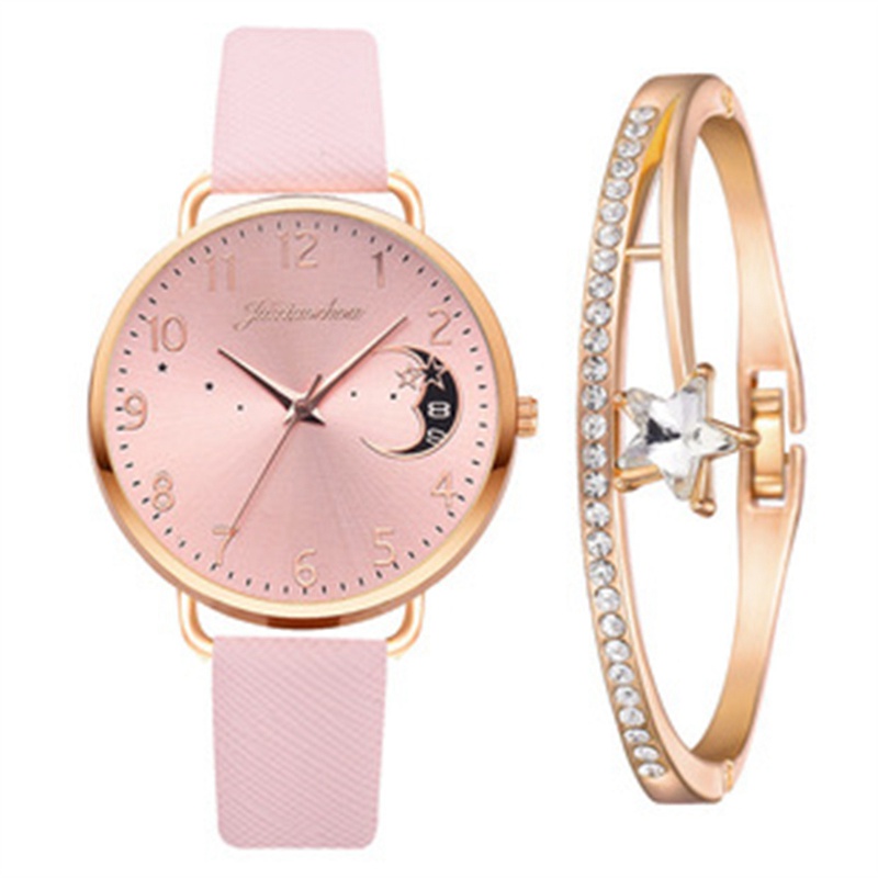 Ladies Womens Watch+Bracelet Fashion Leather Strap Quartz Wristwatch Xmas Gift - 图片 19