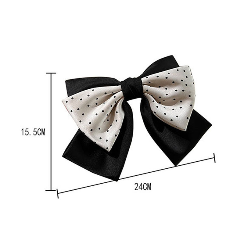 Headband Retro Satin Rhinestone Knotted Hairband Bow Barrettes Fashion Women Hair Accessory - 图片 15