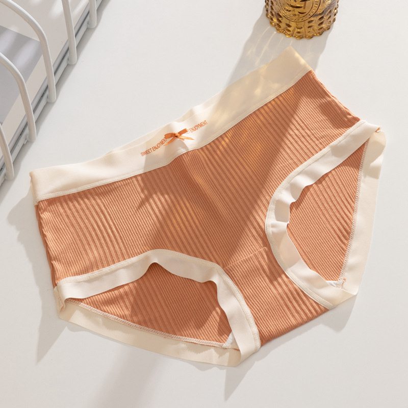 Large Size Underwear Lady Sexy Japanese Graphene Crotch Cloth Breathable Mid Waist Hip Lift Body Shaping Girls' Briefs Women - 图片 14