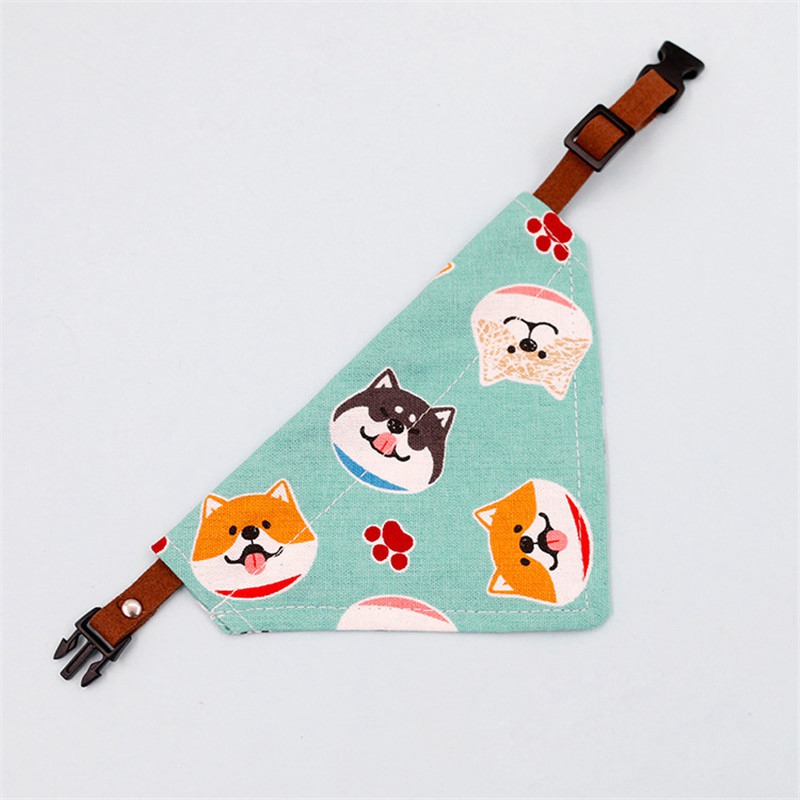 Handmade Dog Bandana Slide on Collar Neckerchief Scarf Present Pet scarf - Image 19