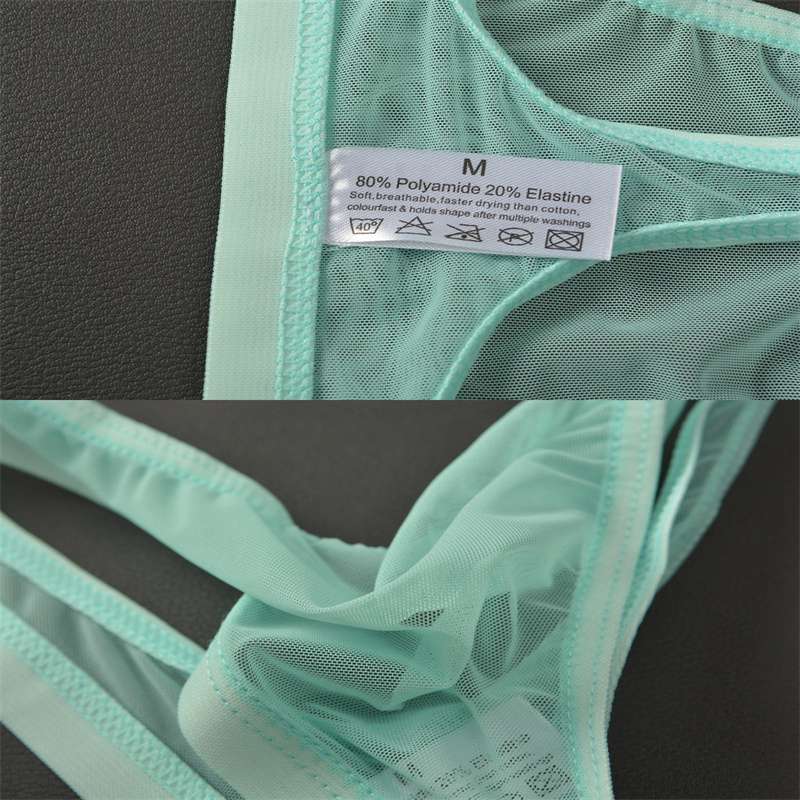 Men's Underwear T-Back Thong G-String Sexy Breathable Tangas Mesh Thong See Through Underpant Sezy Lingerie Male Panties A50A50 - 图片 15