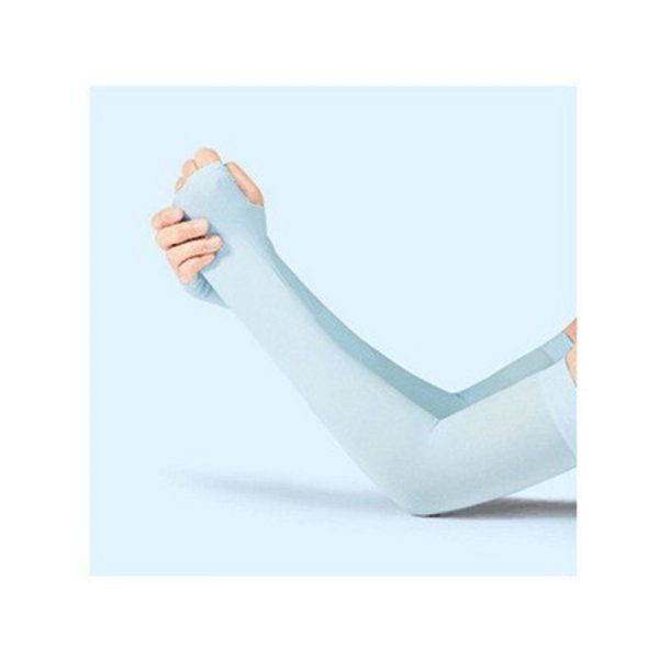 1 Pair Ice Silk Sleeve girls Sunscreen Sleeve Loose UV Protection arm Sleeve Cycling Driving Gradient Women Arm Warmer Sleeve - Image 8