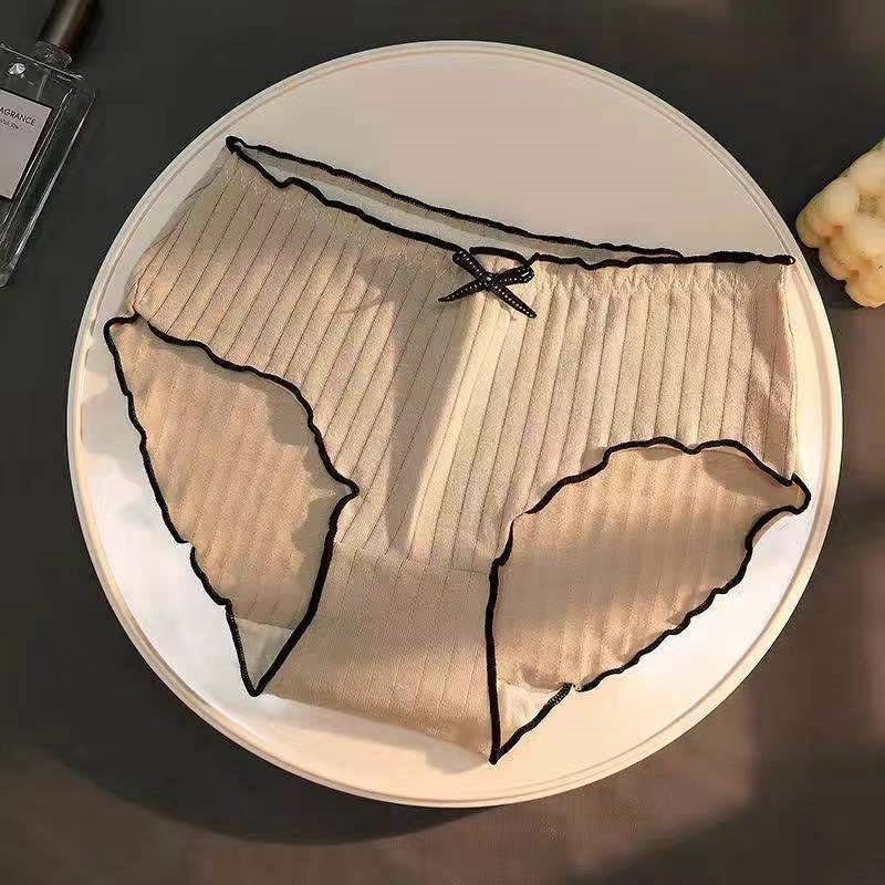 Large Size Underwear Lady Sexy Japanese Graphene Crotch Cloth Breathable Mid Waist Hip Lift Body Shaping Girls' Briefs Women - 图片 16