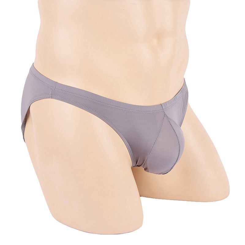 Sexy Men Ice Silk Briefs Lingerie Underwear Bulge Pouch Bikini Panties - 图片 18