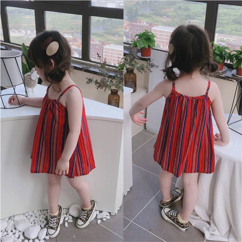Girls Baby Summer Dress Sleeveless Floral Colorful Spotty Cotton Strappy NEW - 图片 21