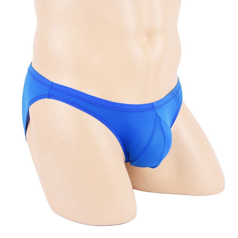 Sexy Men Ice Silk Briefs Lingerie Underwear Bulge Pouch Bikini Panties - 图片 20