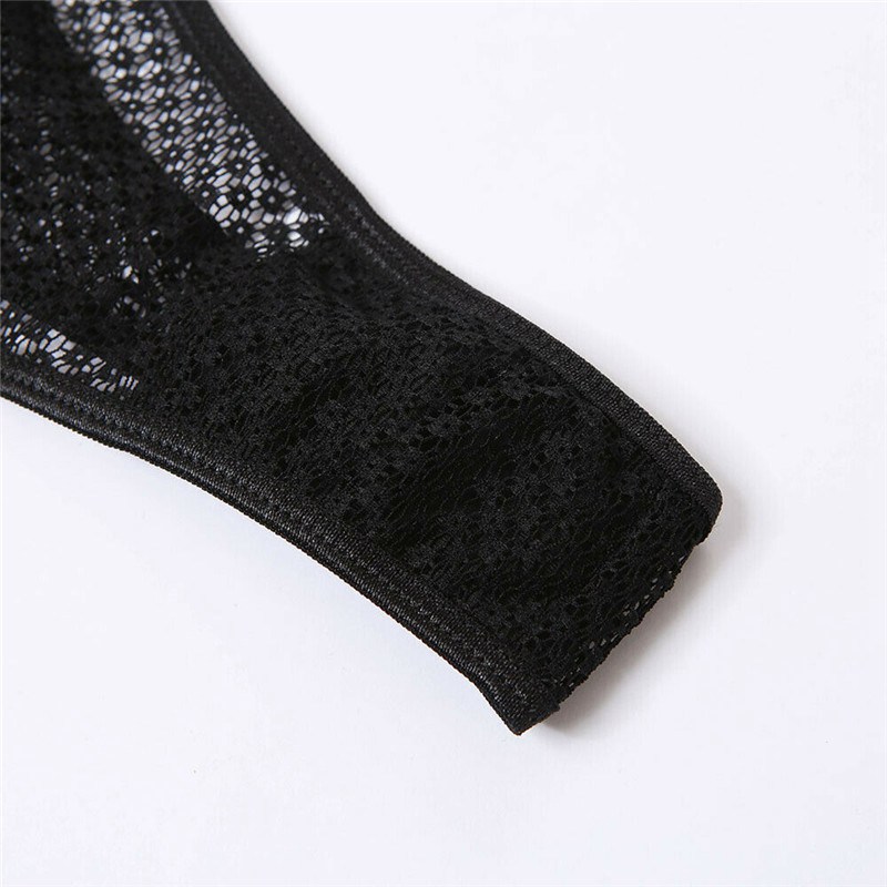 Sexy Women's Lace Bra Suspender Body Stocking Thong 3Pcs Set Underwear Lingerie - Image 35