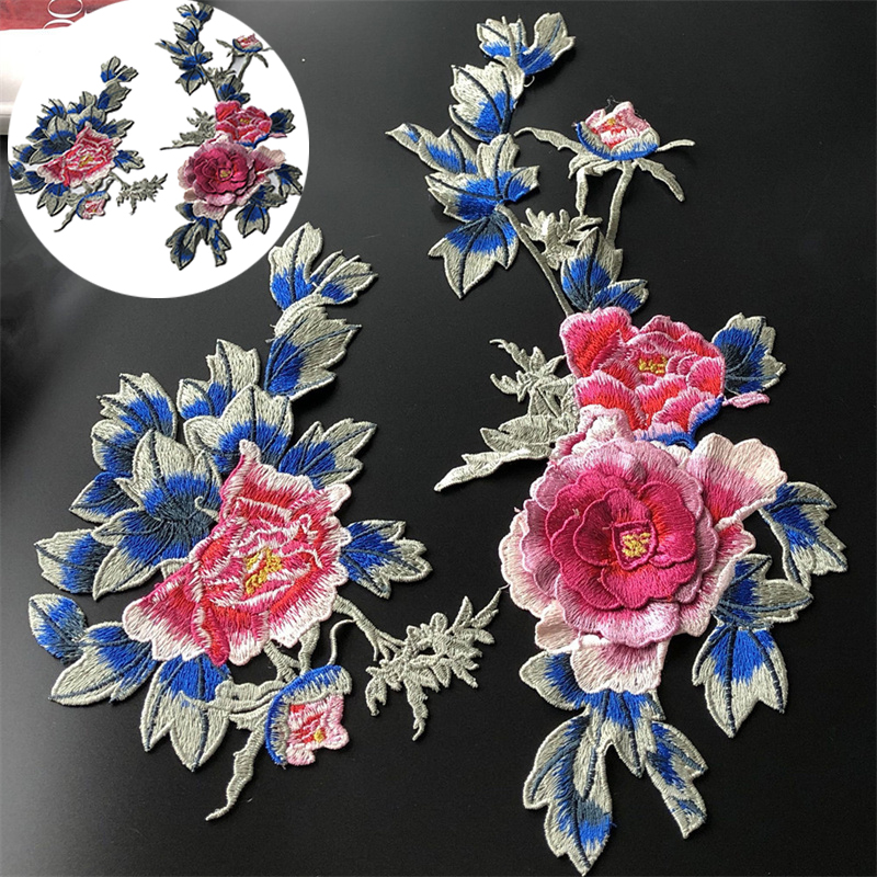 Three-Dimensional Peony Flower Embroidered Cloth Stickers Water Soluble Embroidery Patch Cheongsam Clothing Ornaments Accessories Handmade Diy - Image 7