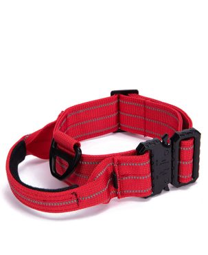 Pet Collar Medium and Large Dog Collar Reflective Adjustable Nylon Tactical Collar