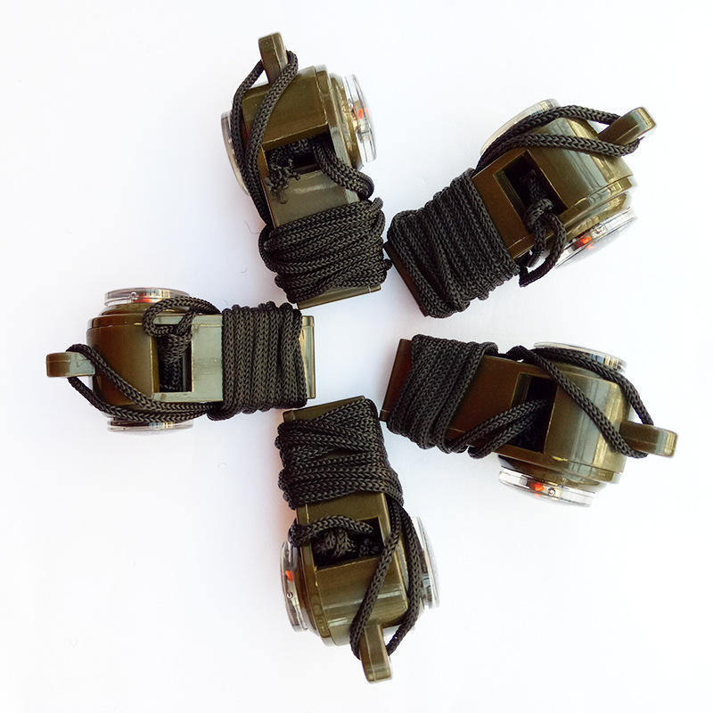 2PC Three in One Life-Saving Whistle with Lanyard Thermometer Compass Outdoor Multifunctional Whistle - 图片 5