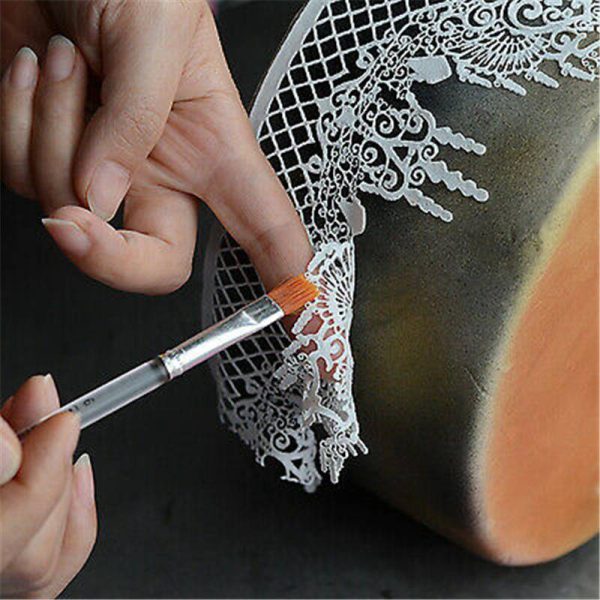 Crown Silicone Fondant Lace Mould Embosser Mat Cake Mold Sugarcraft Decorating - Image 4