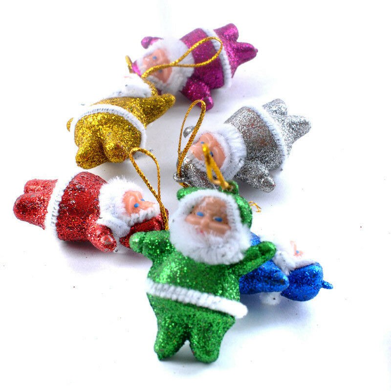 Lot 6 pcs Christmas Santa Claus Ornaments Christmas Tree Hanging Mini Decoration - Image 5