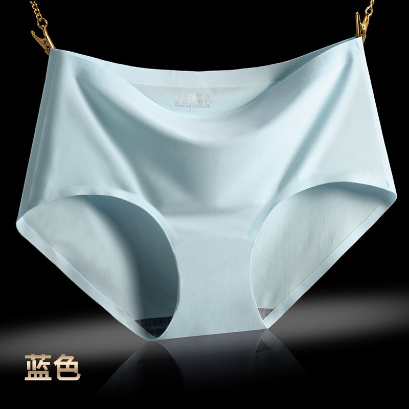 New One-Piece Seamless Underwear for Women Ice Silk Mid-Rise Sexy Ladies Panties Women Large Size Women's Underwear 810 - 图片 3