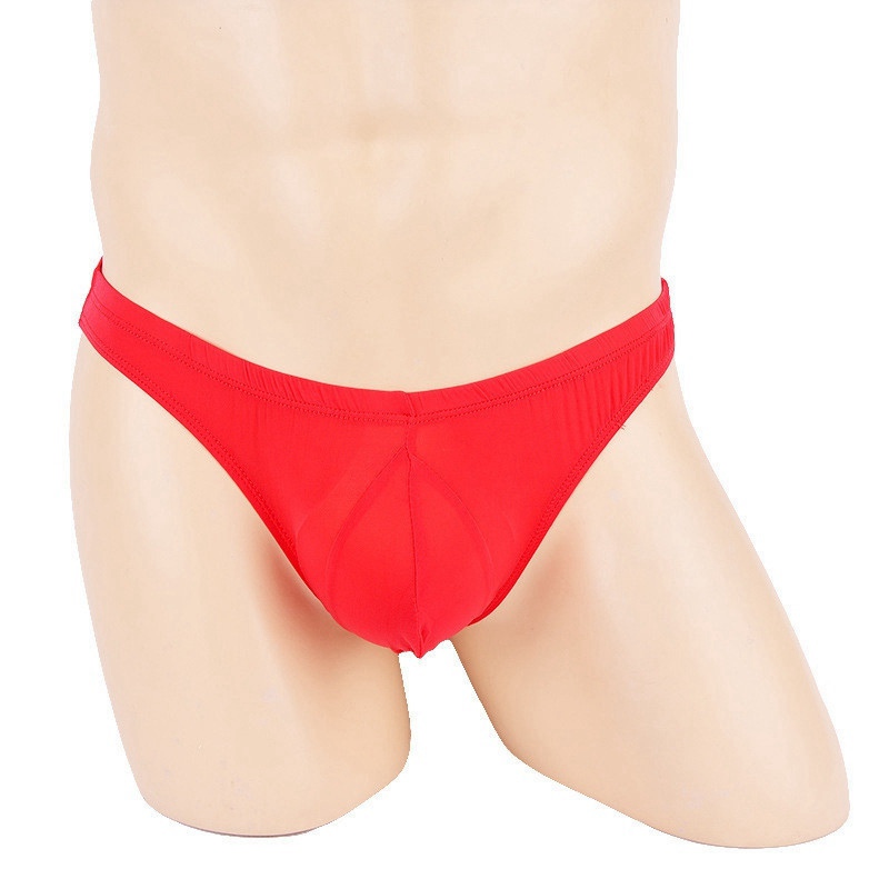 Sexy Men Ice Silk Briefs Lingerie Underwear Bulge Pouch Bikini Panties - 图片 23