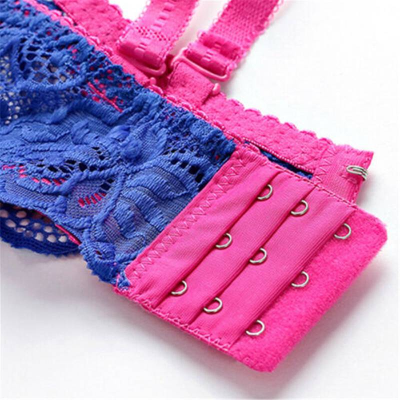 Sexy Women Push Up Bra Set Floral Lace Lingerie Bra & Thong Ladies Underwear BC - 图片 18