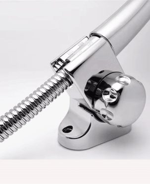 Universal Shower Head Holder Chrome Bathroom Bracket Home Wall Mount Adjustable