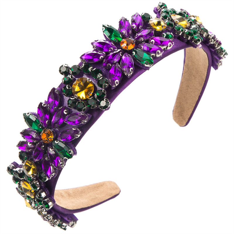 Fashion Baroque Sparkling Full Rhinestone Beautiful Headband Hair Accessories Hair Ornaments - 图片 11
