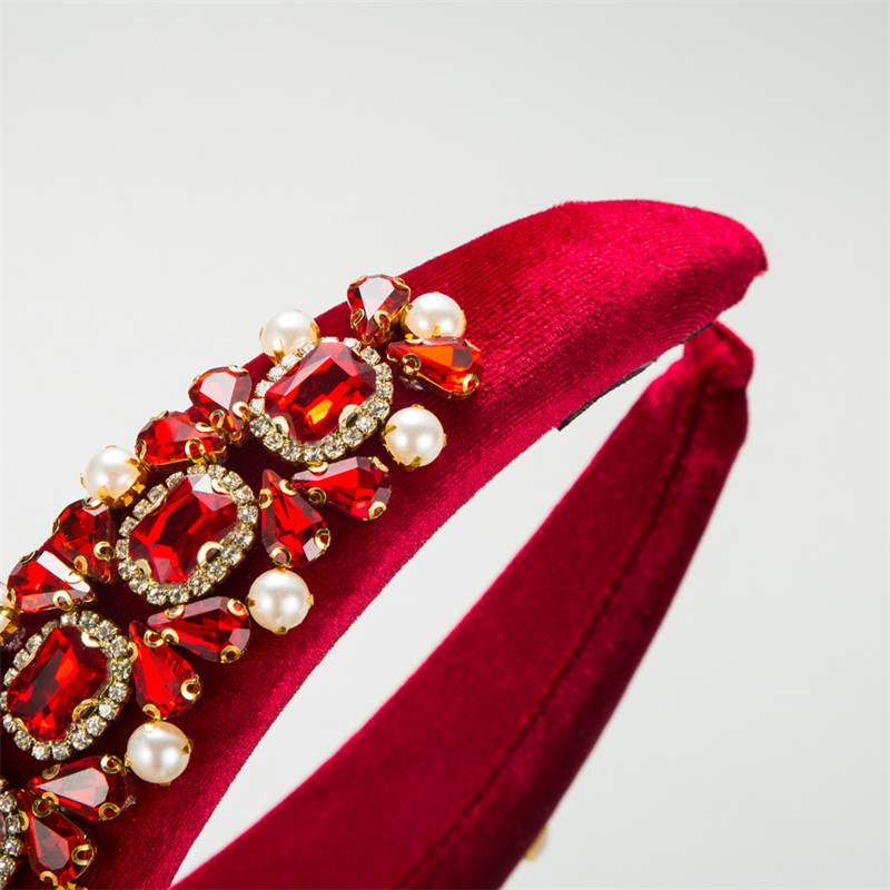 Baroque Palace Style Pearl Headband Women's Retro Heavy Industry Elegant Hair Accessories - 图片 3