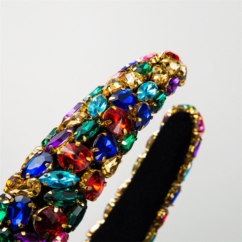 Sponge Wide Edge Headband Baroque Fashion Hair Accessories Women Hair Ornaments - 图片 3