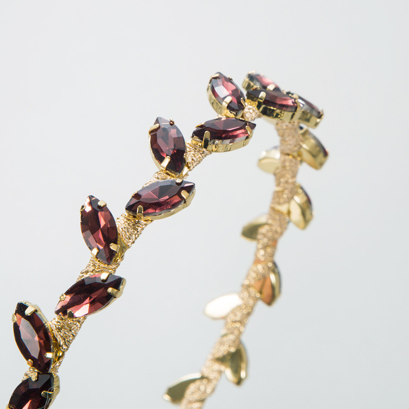 Baroque Inlaid Glass Drill Headband Hair Pressing Ornament Fashion Hair Accessory - 图片 3