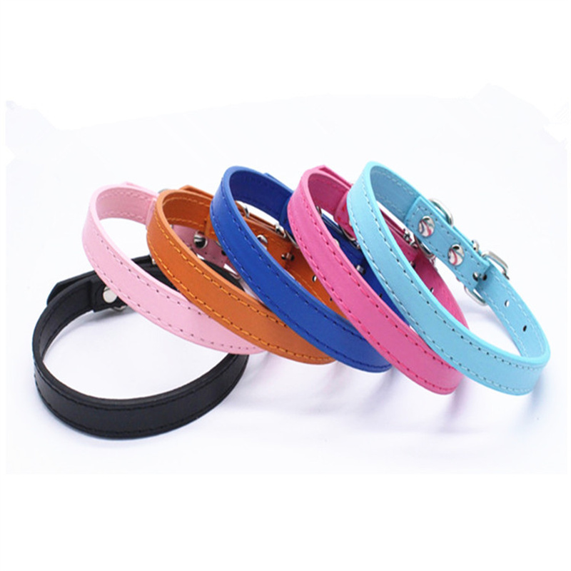 Cross-Border Solid Color Pet Collar Alloy Pipe Buckle Dog Harness Microfiber Bottom Soft and Comfortable Kitten Puppy Collar - Image 19