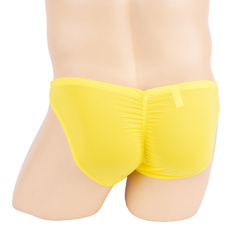 Sexy Men Ice Silk Briefs Lingerie Underwear Bulge Pouch Bikini Panties - 图片 24