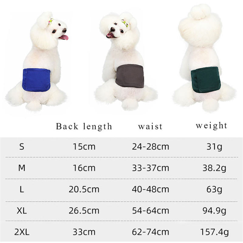 Dog Pet Menstrual Panties Sanitary Panty Dog Clothes Diapers Male Dog Menstrual Panties - 图片 9