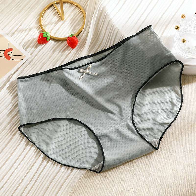 Large Size Underwear Lady Sexy Japanese Graphene Crotch Cloth Breathable Mid Waist Hip Lift Body Shaping Girls' Briefs Women - 图片 32