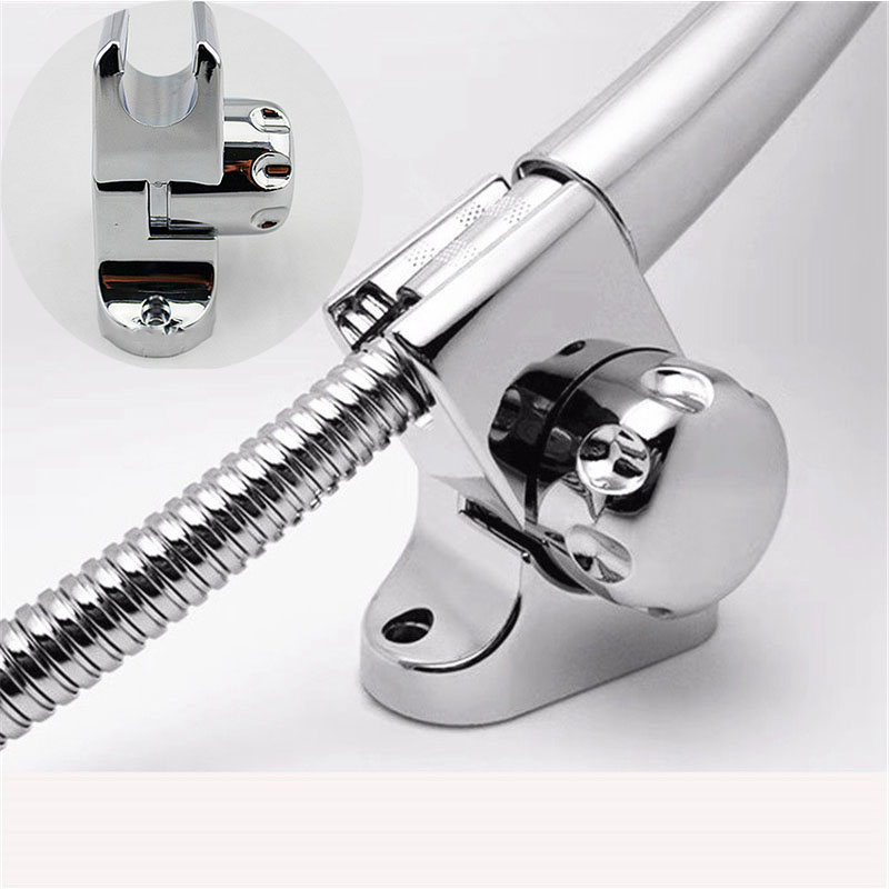 Universal Shower Head Holder Chrome Bathroom Bracket Home Wall Mount Adjustable - Image 17