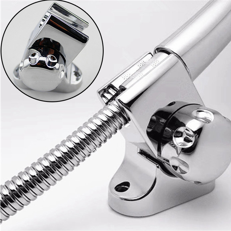 Universal Shower Head Holder Chrome Bathroom Bracket Home Wall Mount Adjustable - Image 9