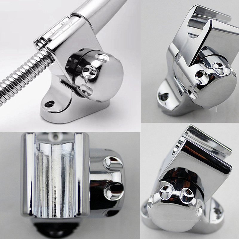 Universal Shower Head Holder Chrome Bathroom Bracket Home Wall Mount Adjustable - Image 11