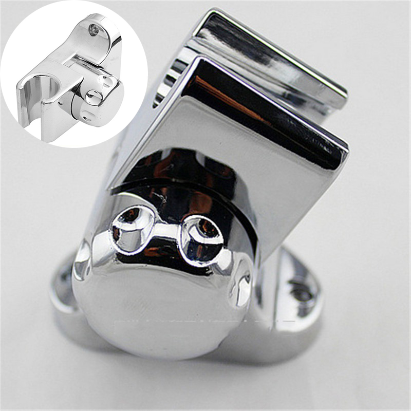 Universal Shower Head Holder Chrome Bathroom Bracket Home Wall Mount Adjustable - Image 15
